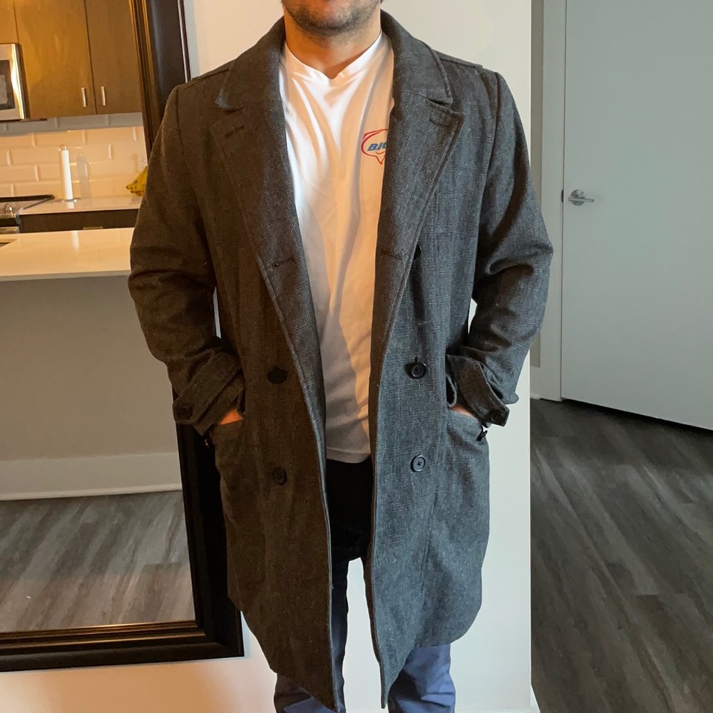 Medium, grey pea coat